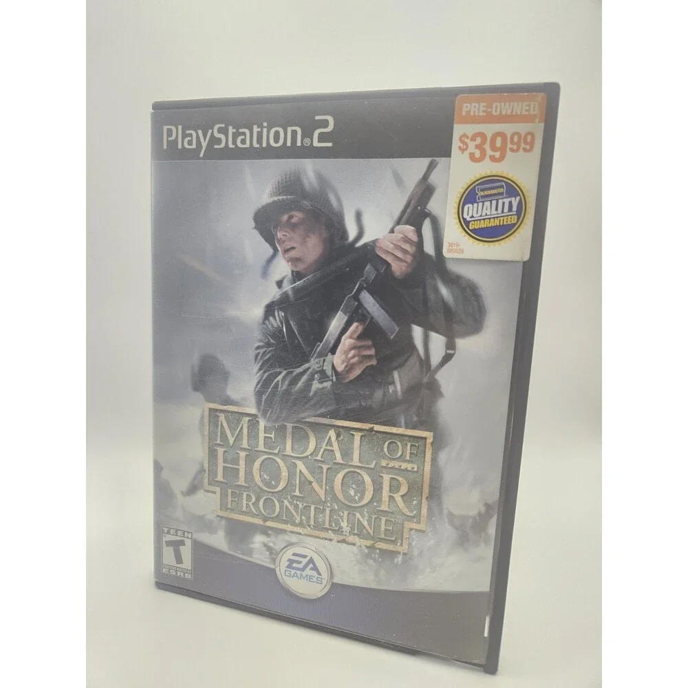 Medal Of Honor Frontline Sony Playstation 2 PS2 Tested Authentic W OG Cheatcodes